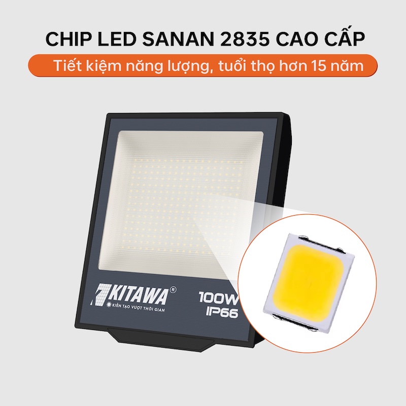 đèn pha led điện 100w