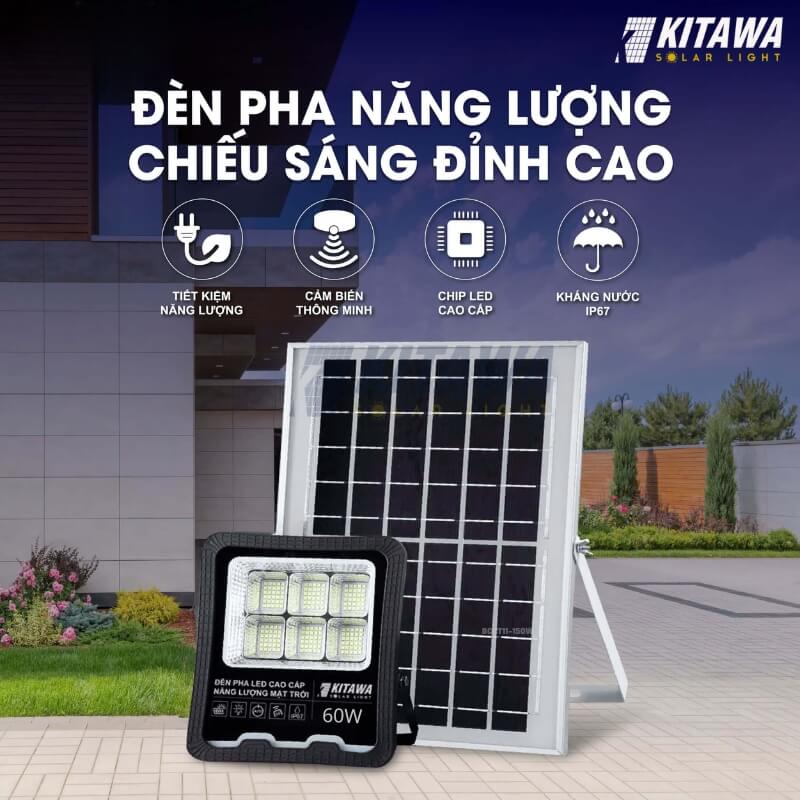 Đèn pha năng lượng mặt trời 60W - DP17.60