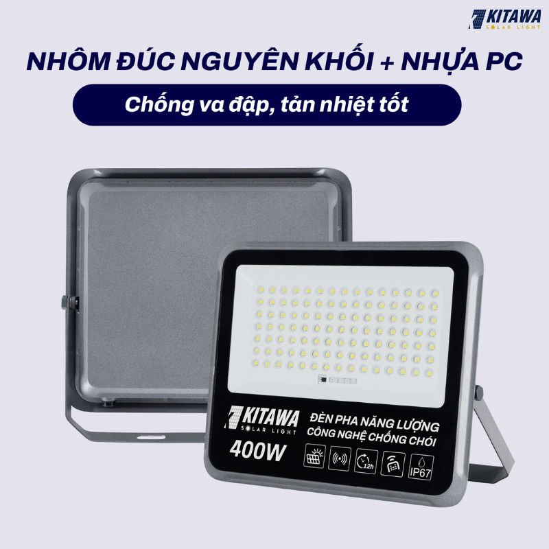 đèn pha năng lượng mặt trời chống chói 400w