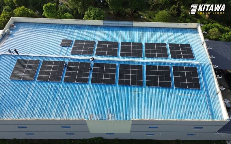 Diện tích lắp hệ thống điện mặt trời hòa lưới 60kW