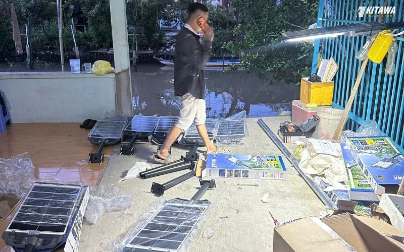 Dự án lắp đèn năng lượng mặt trời ở Cần Thơ được KITAWA triển khai