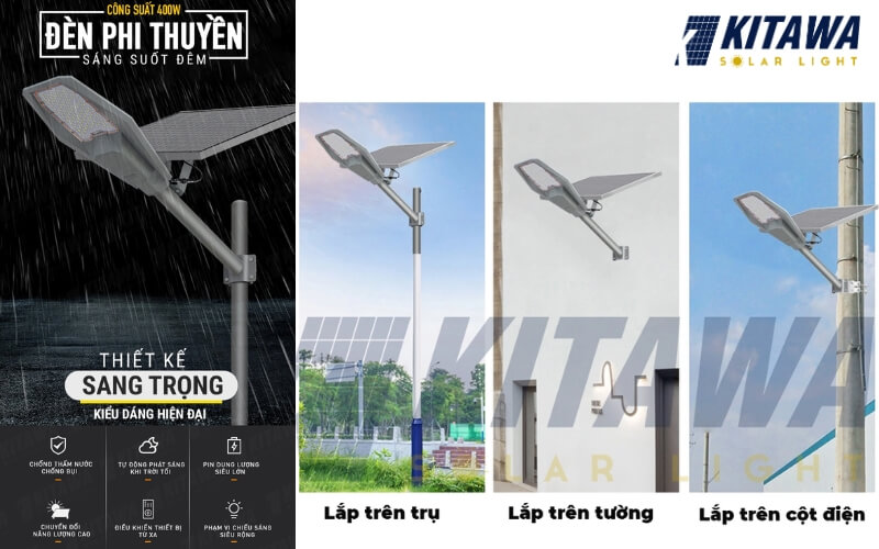 Giải pháp chiếu sáng từ đèn năng lượng mặt trời