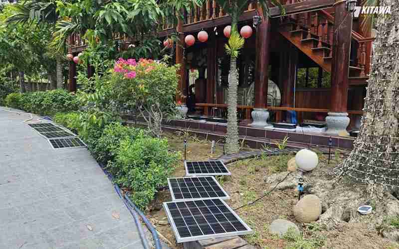 Hiệu quả mang lại khi lắp đèn năng lượng mặt trời cho resort