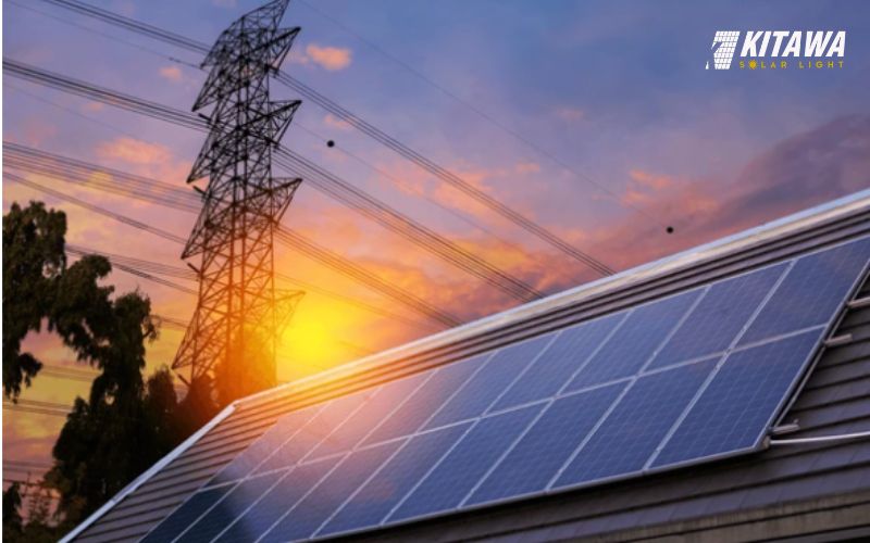 Hình ảnh điện mặt trời áp mái ban ngày