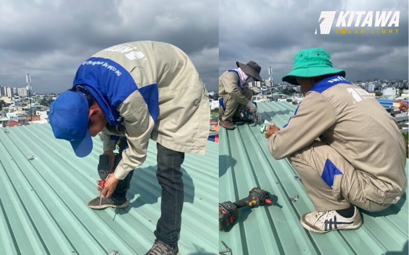 Khảo sát thực tế lắp đặt hệ thống điện mặt trời 10kW lưu trữ