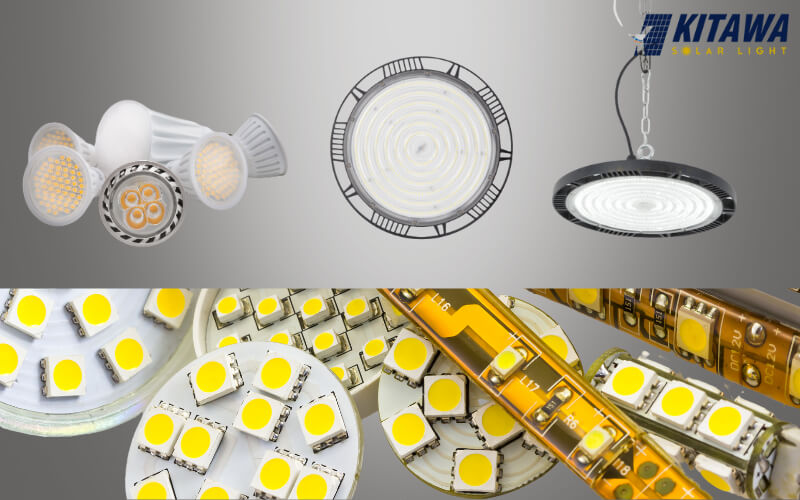 Các loại chip LED khác nhau được ứng dụng trong các loại đèn khác nhau