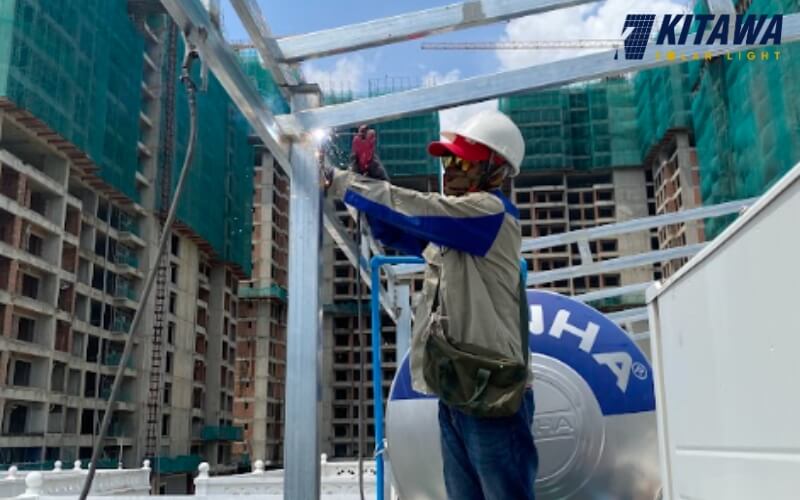 KITAWA tư vấn lắp điện mặt trời hòa lưới bám tải 3kW cho gia đình anh Thanh