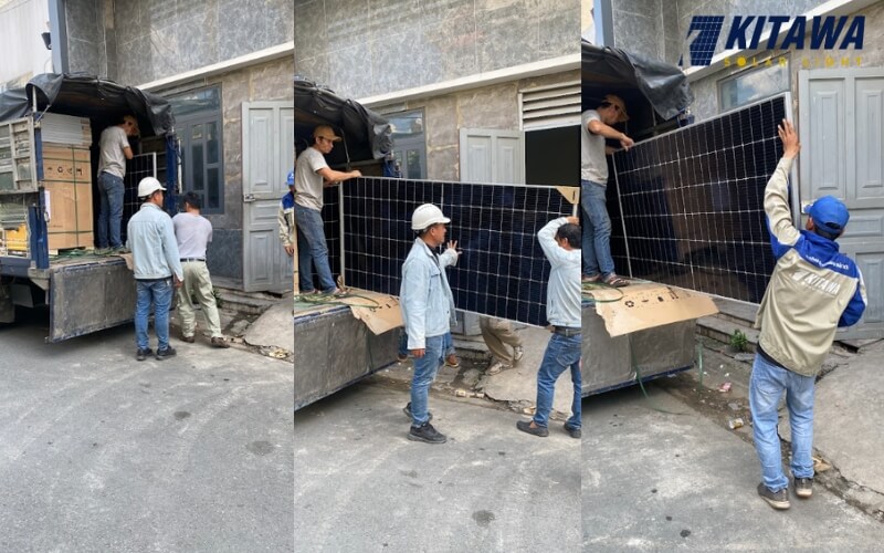 KITAWA vận chuyển các tấm pin năng lượng mặt trời chất lượng