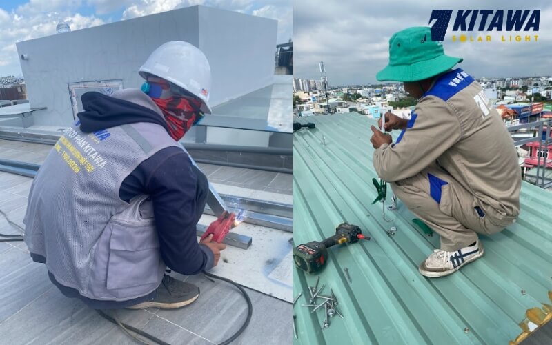 KITAWA với khâu kiểm tra kỹ càng trước khi lắp điện mặt trời hòa lưới 30kW 3 pha