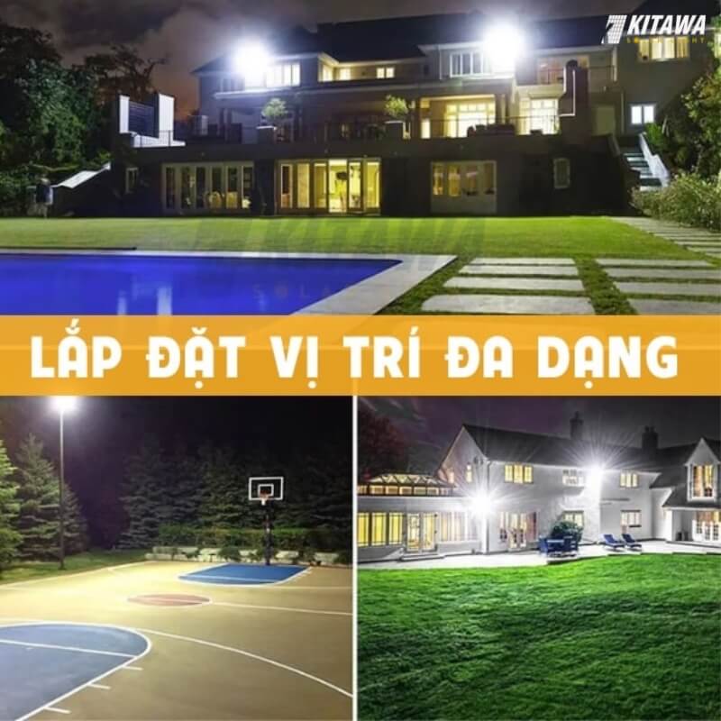 Quá trình lắp đặt đèn nhanh chóng và có thể điều chỉnh dễ dàng