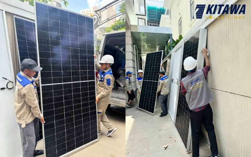 Lắp điện mặt trời Hybrid 12kW lưu trữ không lo bị gián đoạn