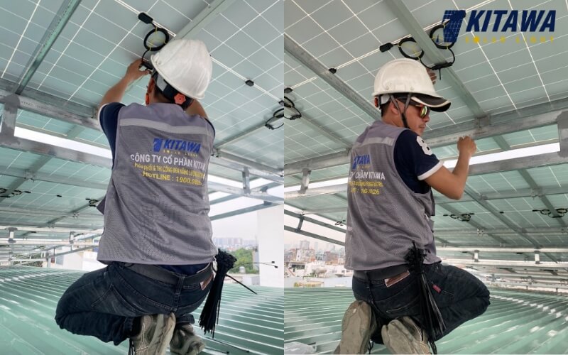 Lắp điện mặt trời hybrid 16kW mang lại lợi ích cho nhà kho anh Thịnh