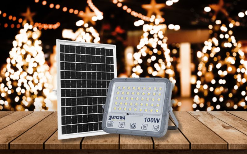 Mẫu đèn pha năng lượng mặt trời 100W DP15.100