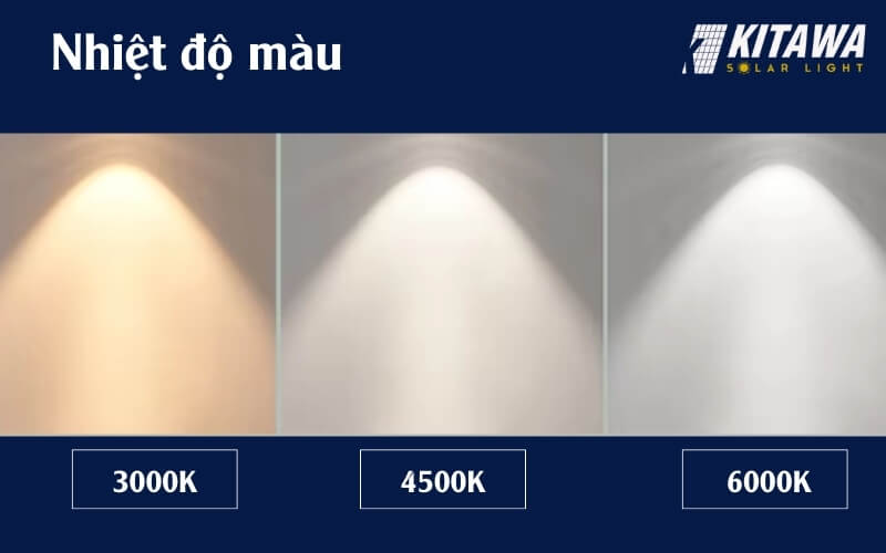 Nhiệt độ ánh sáng của đèn với màu sắc dễ chịu