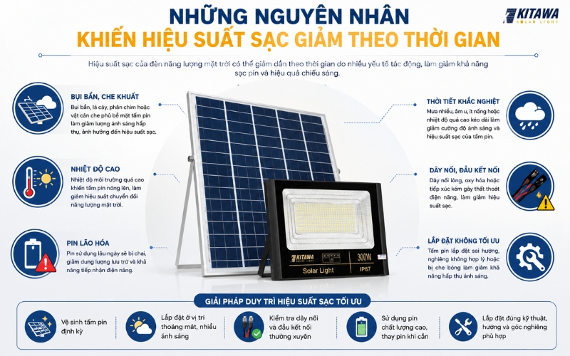 Những nguyên nhân khiến hiệu suất sạc giảm theo thời gian