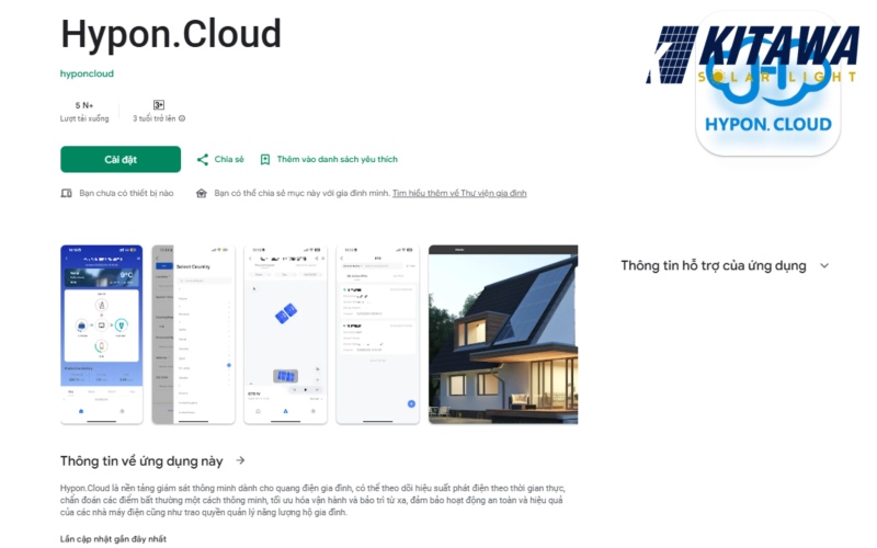 App theo dõi điện mặt trời HiPortal