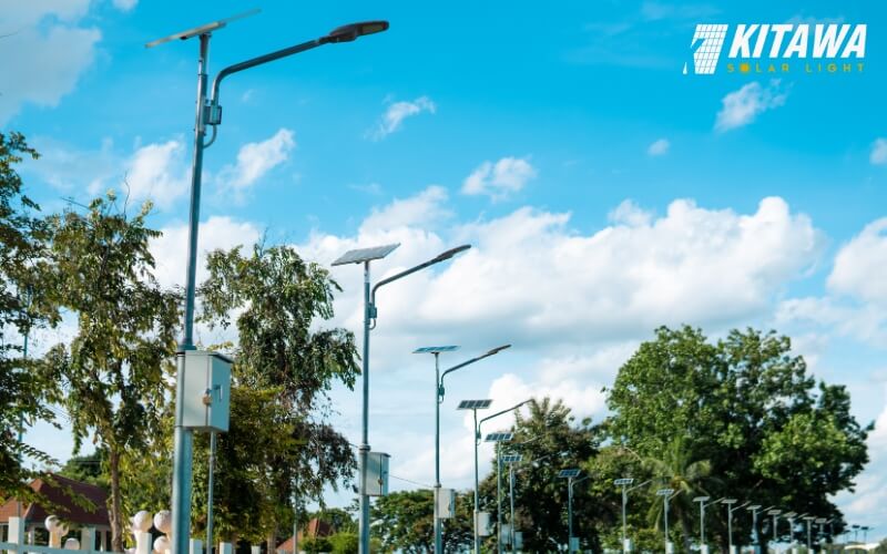 Sử dụng đèn năng lượng mặt trời cho đường đi góp phần bảo vệ môi trường