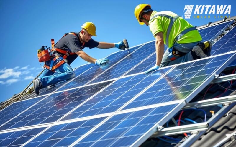 Thường xuyên bảo dưỡng giúp tấm pin tăng hiệu suất