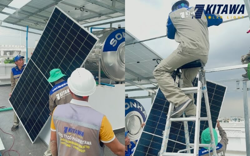 Tính bền lâu khi lắp điện mặt trời Hybrid 12kw lưu trữ