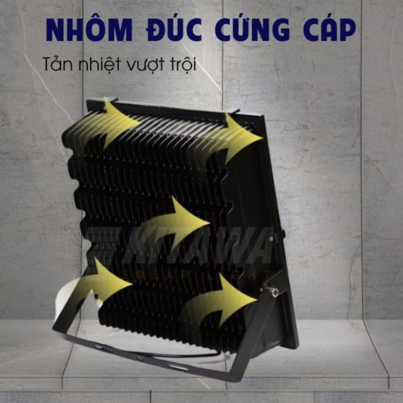 Vỏ nhôm đúc chắc chắn mang lại sự bền bỉ cho sản phẩm