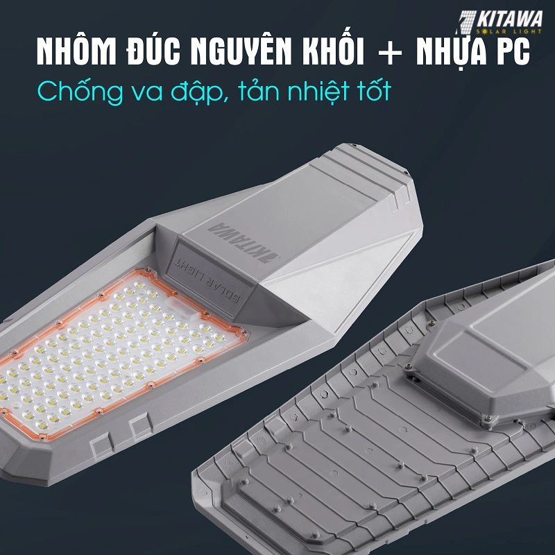 Vỏ nhôm đúc cứng cấp, chống va đập và tản nhiệt hiệu quả