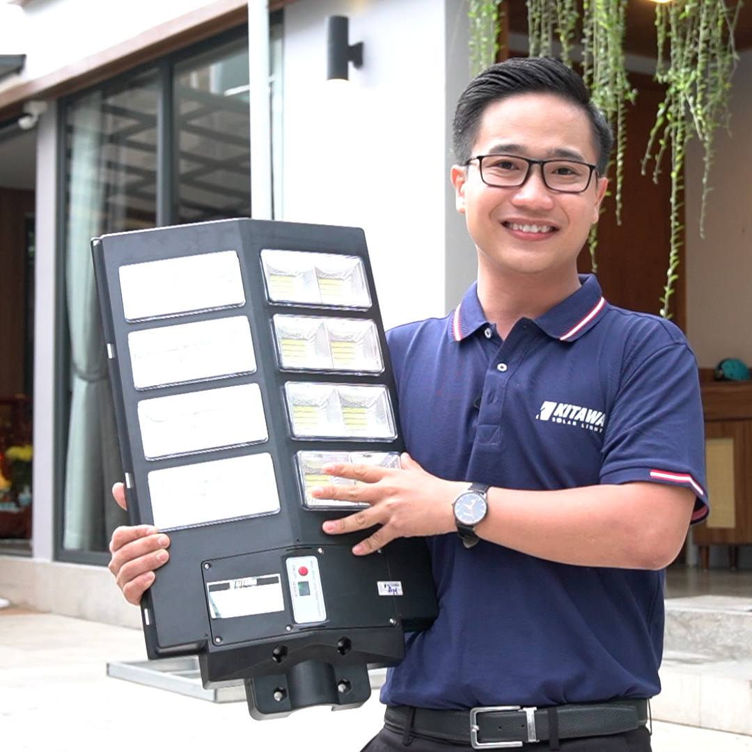 Đèn đường liền thể năng lượng mặt trời