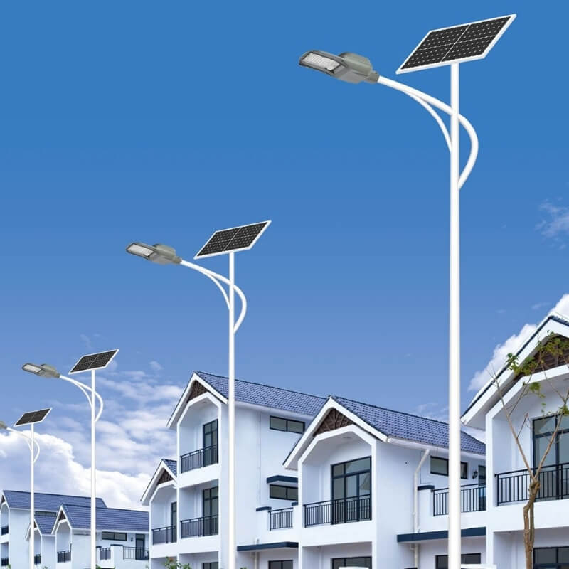 Lắp đèn đường công trình năng lượng mặt trời 800W tối kiệm hóa đơn điện