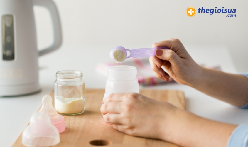 Cach pha sua cong thuc cho tre so sinh