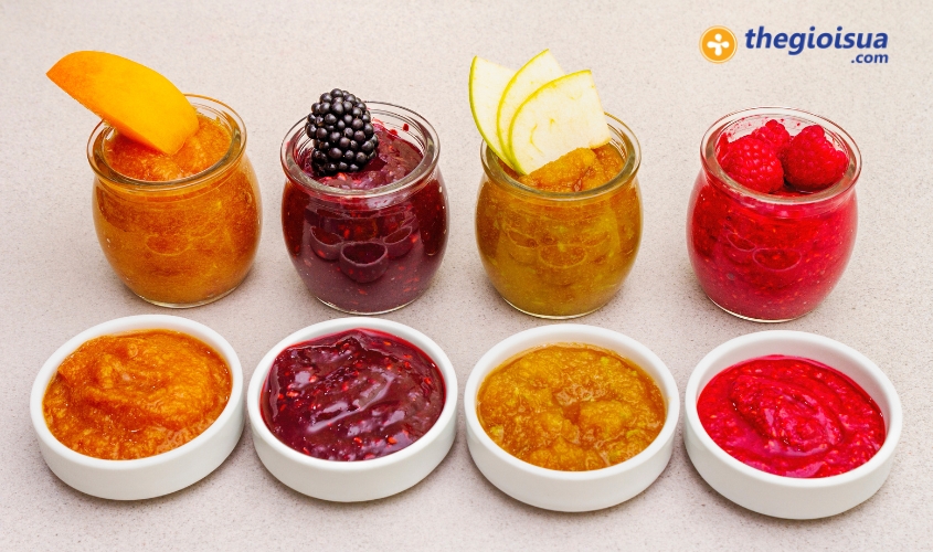 Trai cay xay nhuyen hoac hap mem