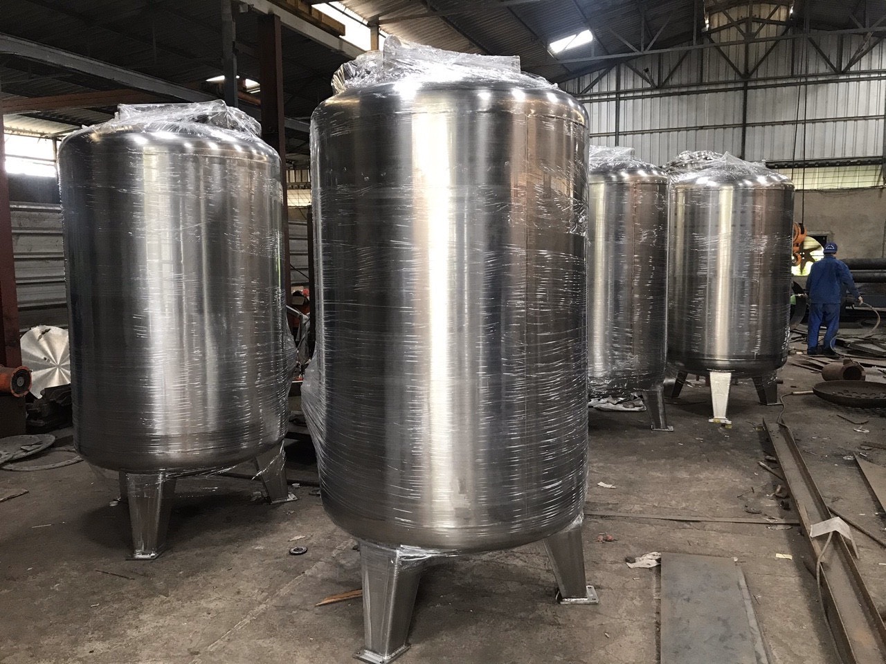 Bình chứa khí Inox dùng nhiều trong lĩnh vực thực phẩm, y tế