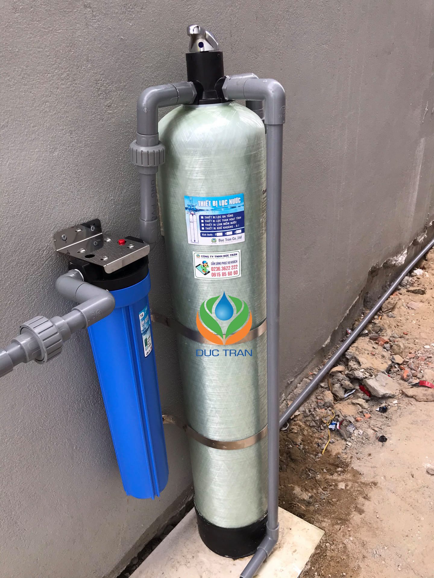 Bộ Lọc Nước Sinh Hoạt Công Suất 500l/h - 1 bình