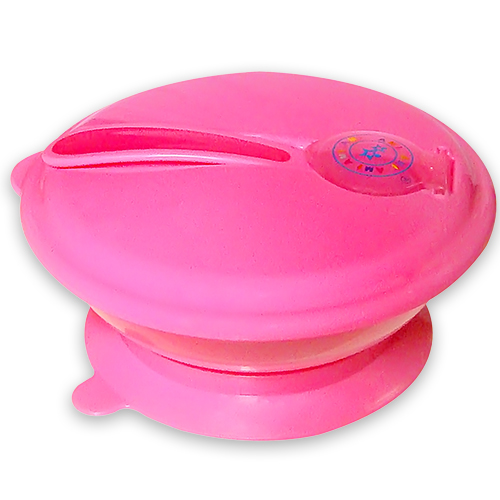 BÁT TẬP ĂN ĐẾ BÁM DÍNH KÈM NẮP VÀ MUỖNG AMI – NICKY BABIES