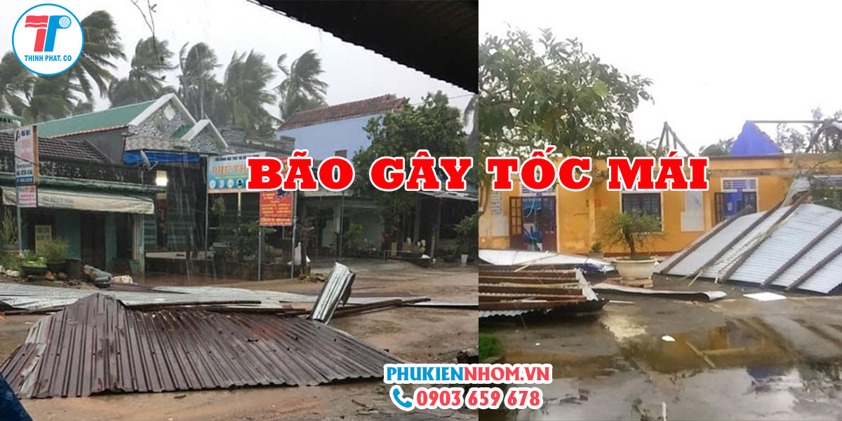 bão gây tốc mái tại miền Trung