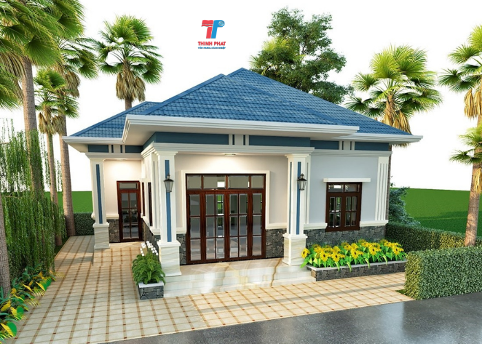 mái tôn giả ngói