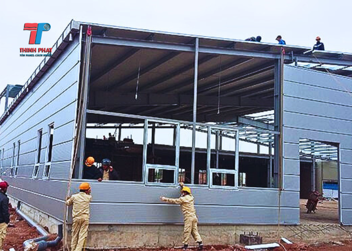 panel rockwool cách nhiệt chống cháy