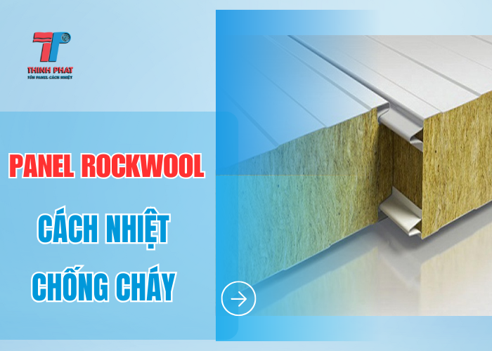 panel rockwool cách nhiệt chống cháy