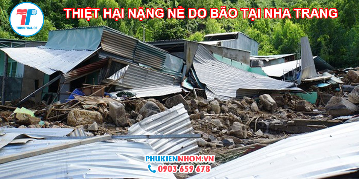 ảnh hưởng nặng nề do bão tại Nha Trang
