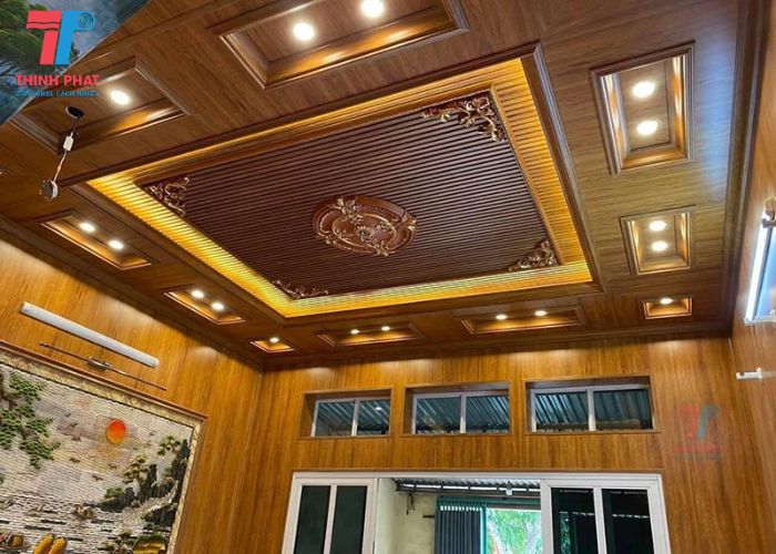 tôn trần nhà giả gỗ 5