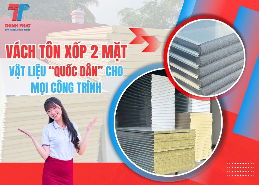 vách tôn xốp 2 mặt 1