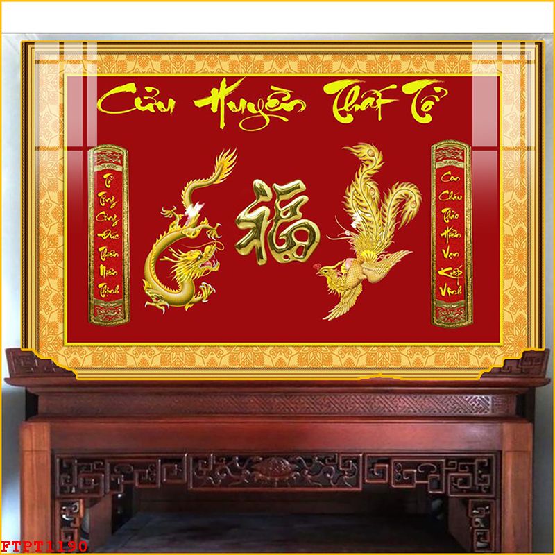 Tranh trang trí phòng thờ cao cấp tại Decornow