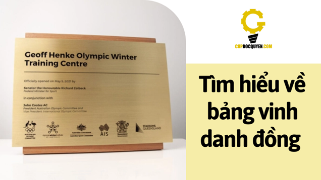 mẫu bảng vinh danh đồng