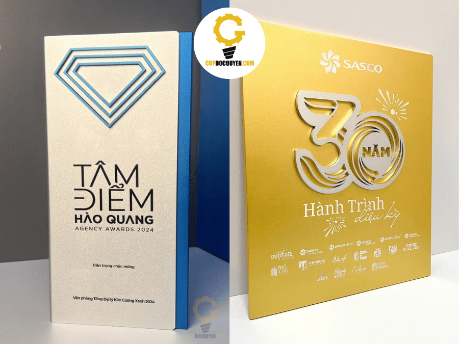 Bảng vinh danh giá rẻ đẹp bằng kim loại