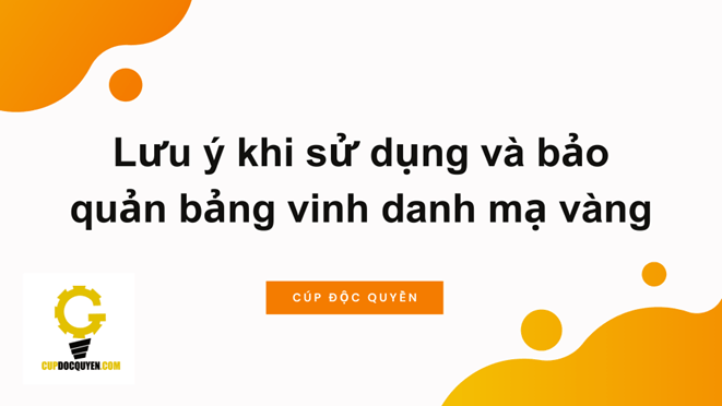 bảng vinh danh mạ vàng 10