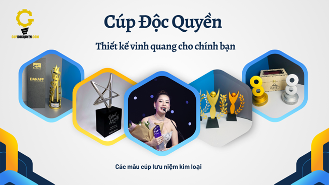 cúp lưu niệm kim loại 6