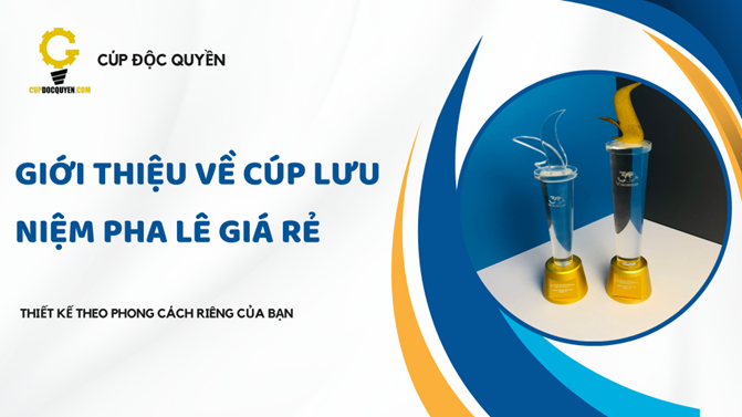 Cúp lưu niệm pha lê giá rẻ