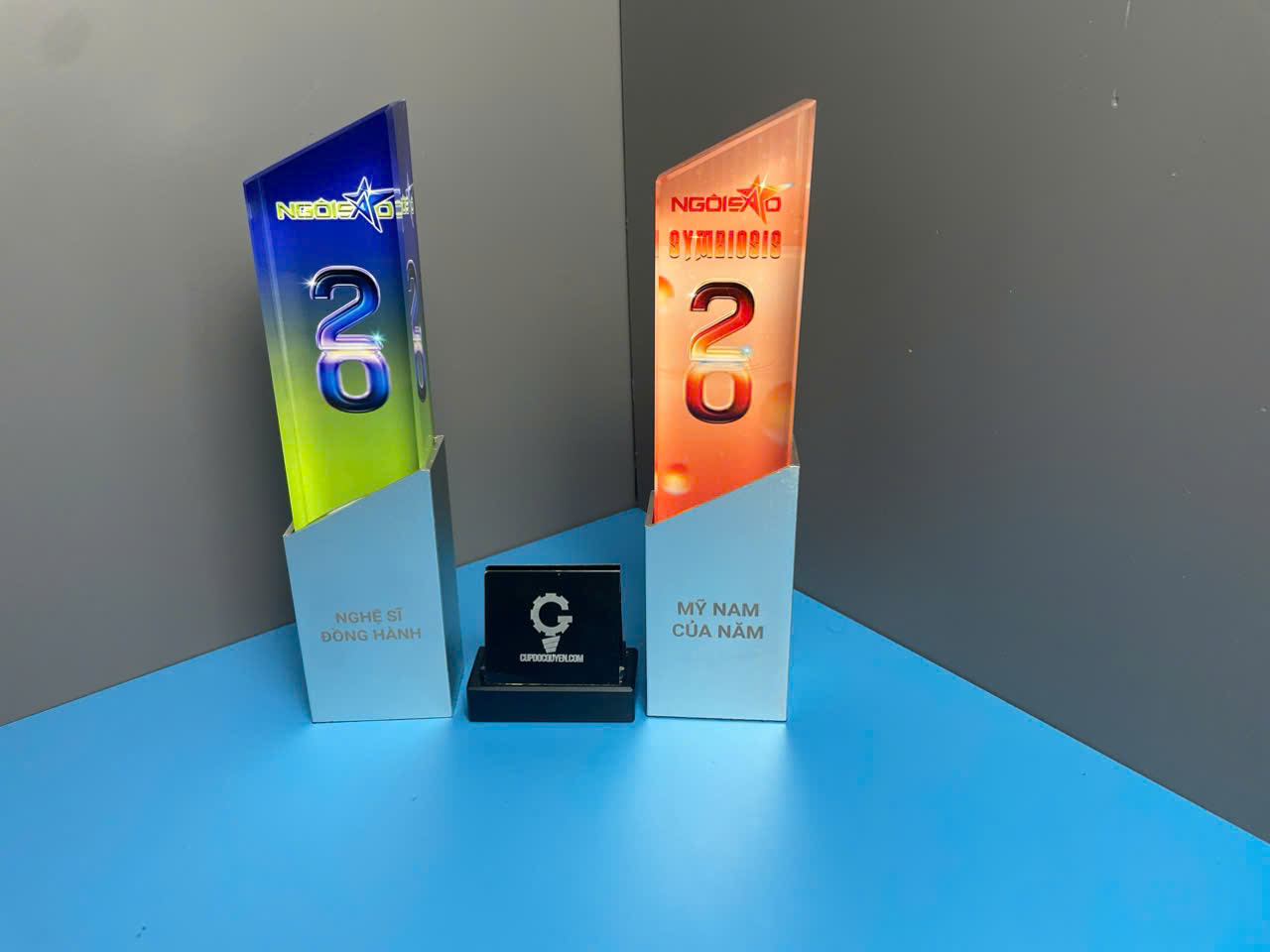 cúp trao giải ngôi sao của năm