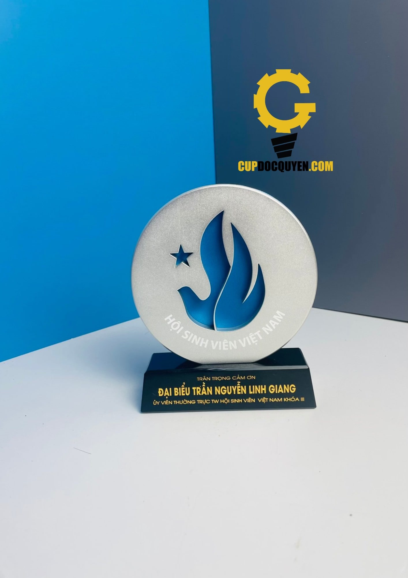 Cúp vinh danh hình tròn