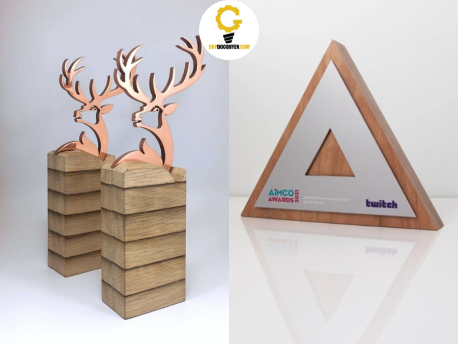 Cúp vinh danh kỷ niệm chương gỗ