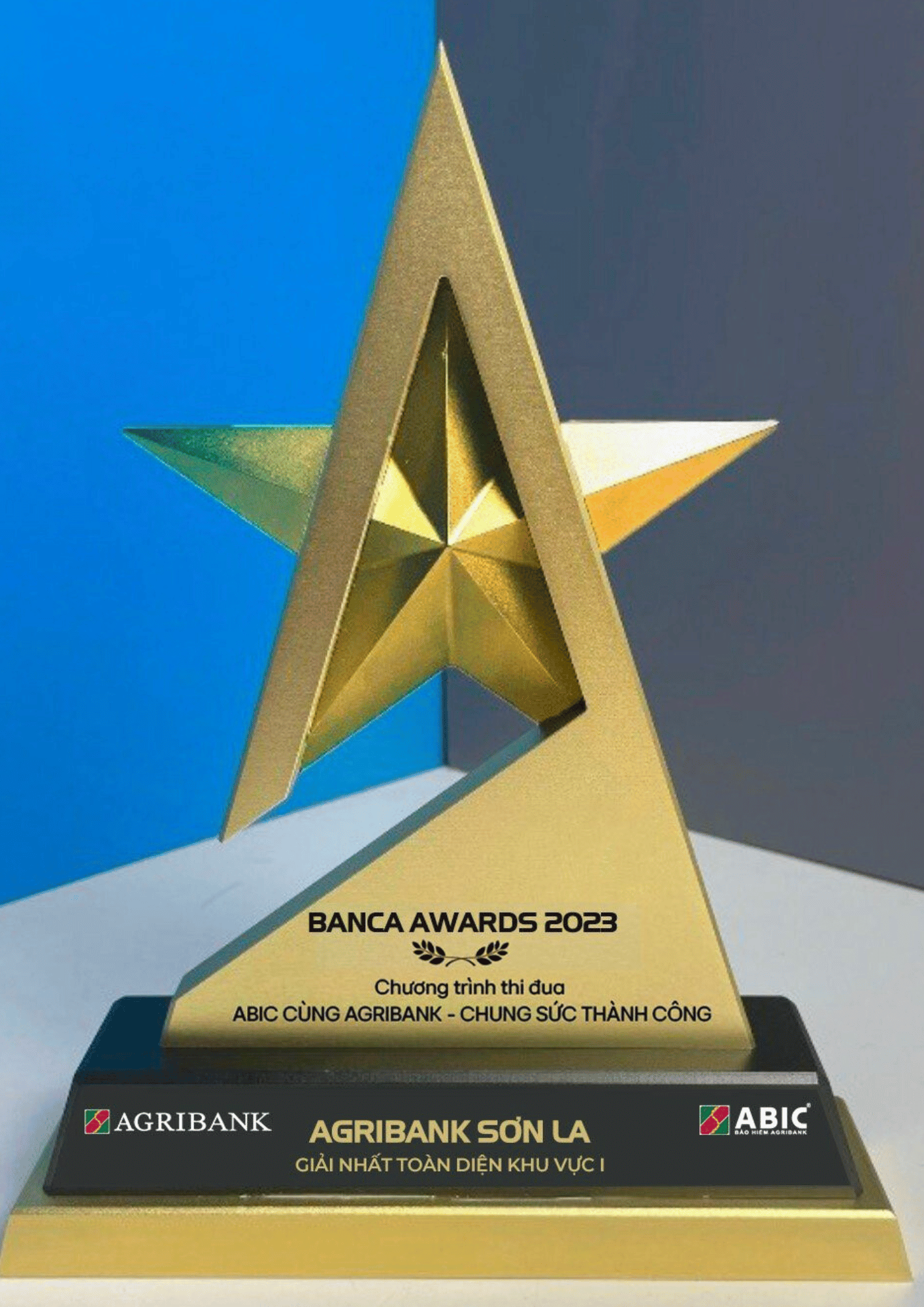 Cúp vinh danh kỷ niệm chương ngân hàng Agribank 1