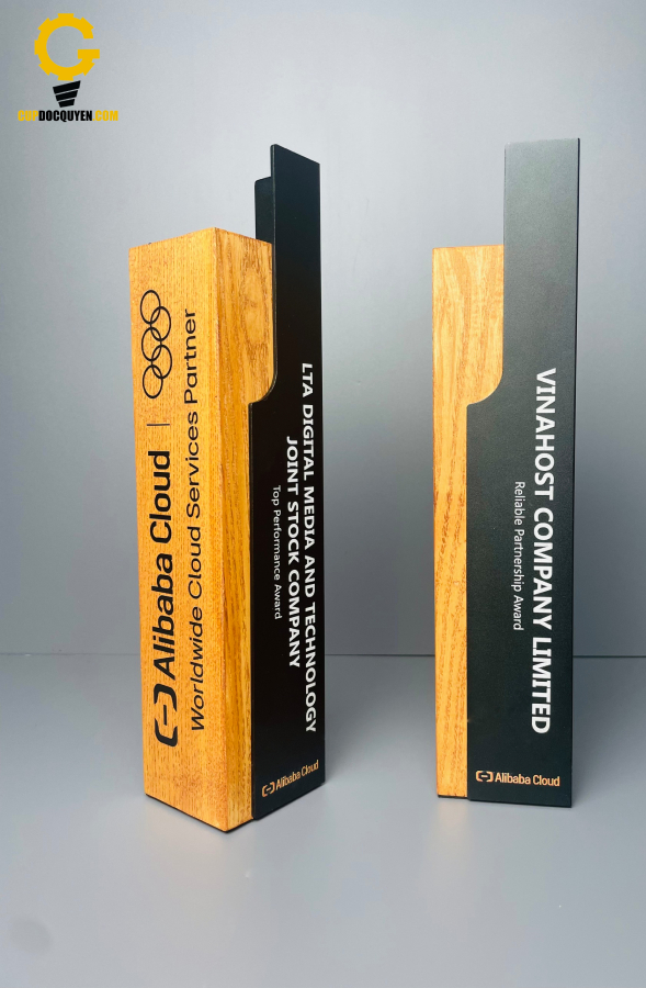 mẫu cúp vinh danh gỗ đẹp 4